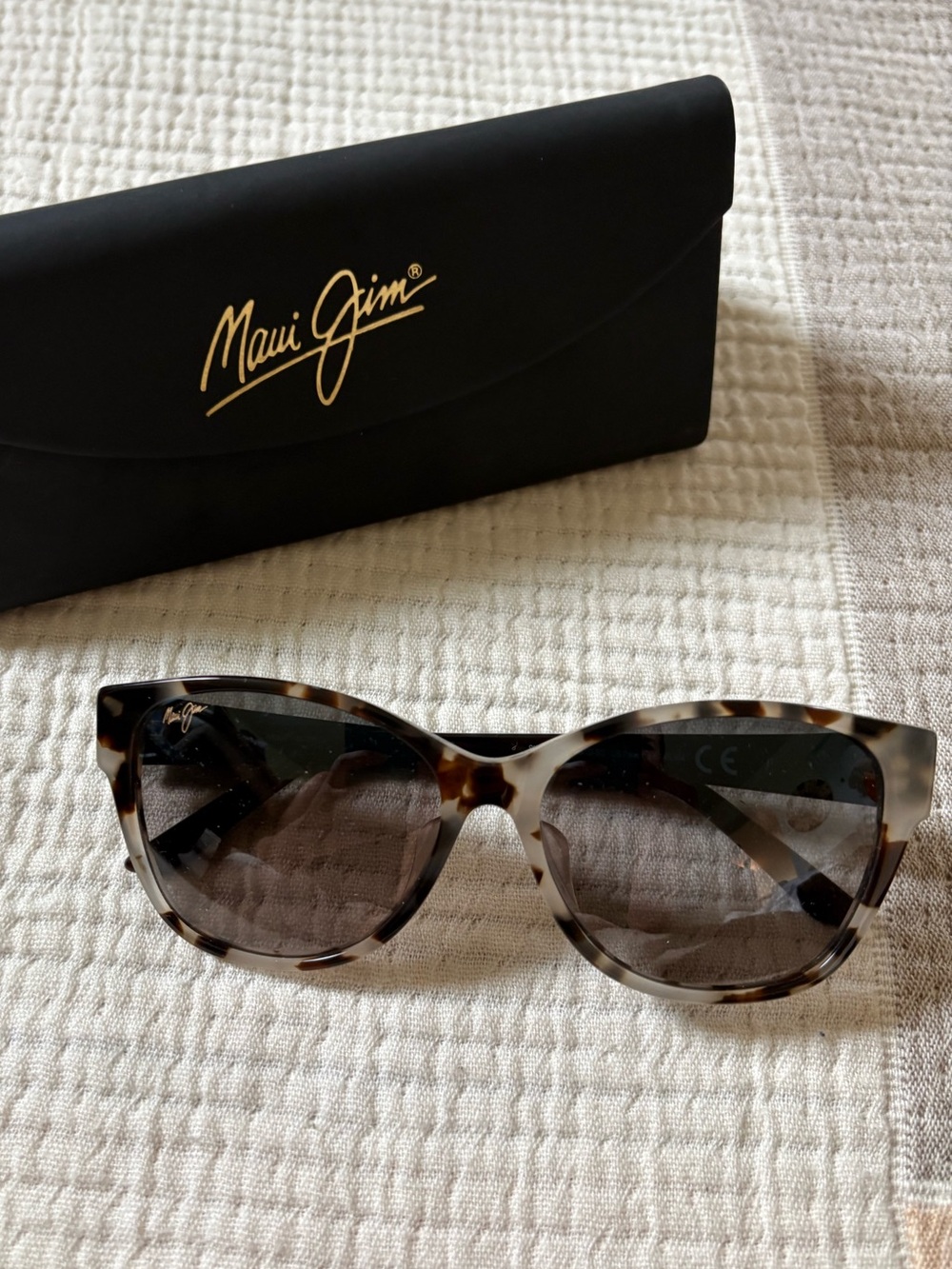 Maui Jim Women's Tortoiseshell Cat-Eye Sunglasses - Gray Gradient Lenses